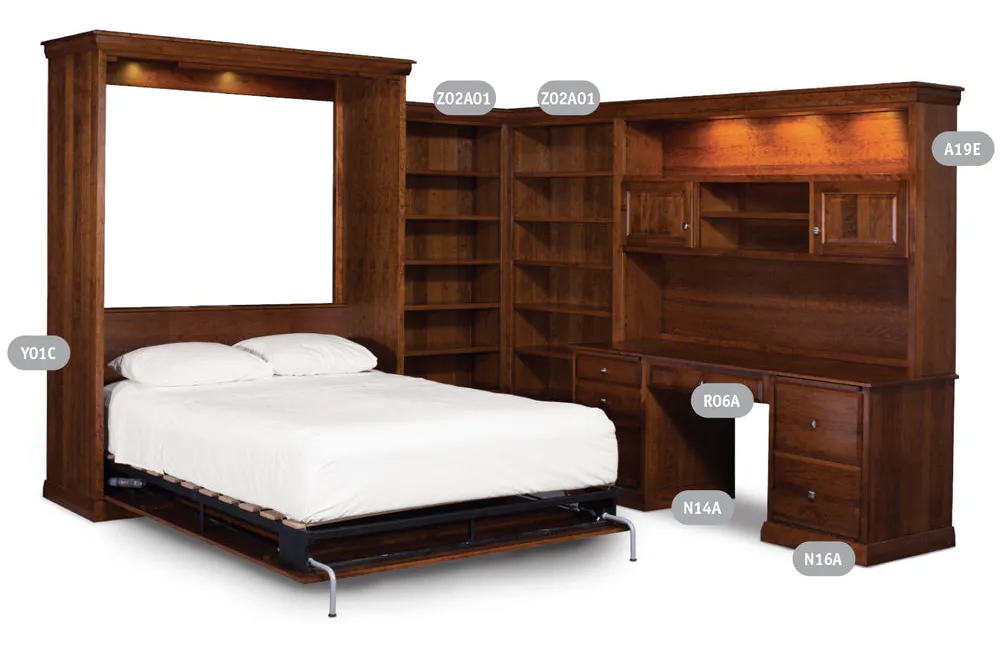 Simply Amish WWY01C Wall Bed Simply Amish WWY01C Wall Bed