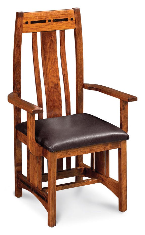 Simply Amish SAAA-5-W Aspen Arm Chair with Lower Back Simply Amish SAAA-5-W Aspen Arm Chair with Lower Back