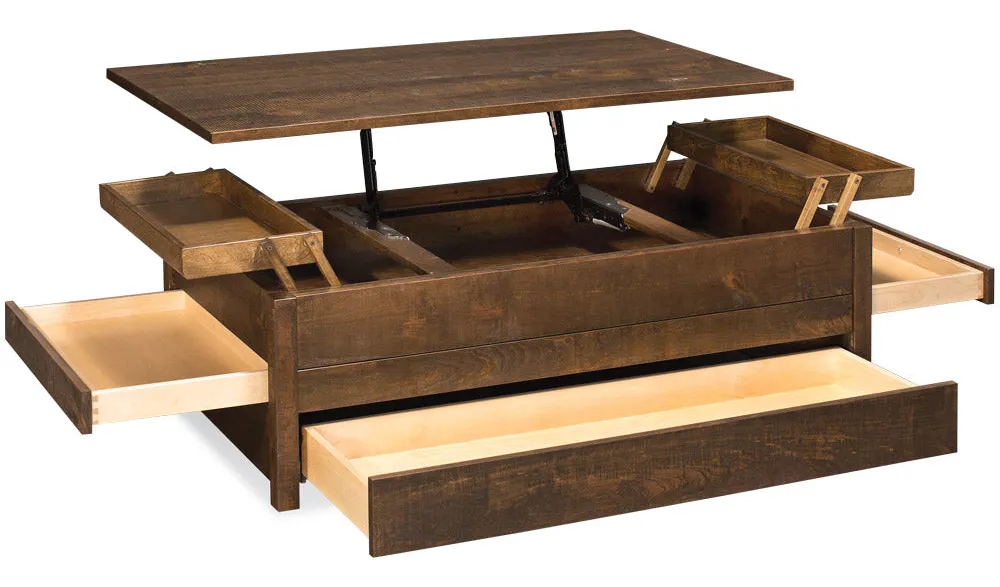 Simply Amish QSK-LOGRE-25C4A Greenville Incognito Coffee Table Quickship Simply Amish QSK-LOGRE-25C4A Greenville Incognito Coffee Table Quickship