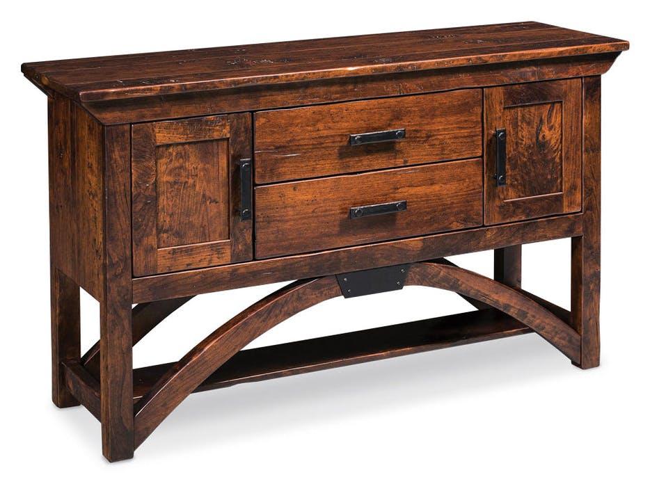 Simply Amish ESTRB-D11 B&O Railroad Trestle Bridge Sideboard - Open Space Behind Doors. Plank Top and Sides Simply Amish ESTRB-D11 B&O Railroad Trestle Bridge Sideboard - Open Space Behind Doors. Plank Top and Sides