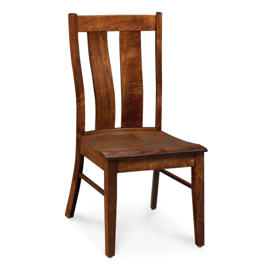 Simply Amish ECMIT-02A-L Mitchell Side Chair w/ Leather Cushion Seat