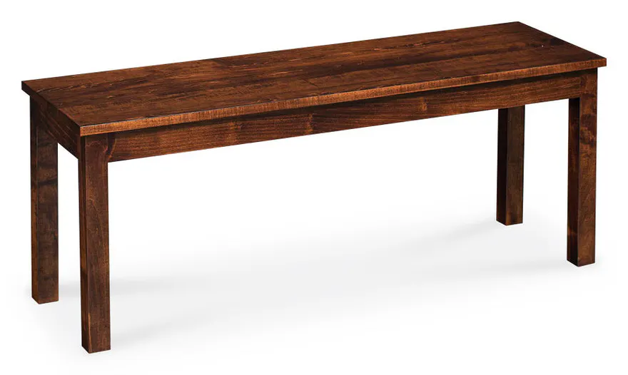 Simply Amish ECSHE-16B-L Sheffield Dining Bench, 48" w/ Leather Cushion Seat Simply Amish ECSHE-16B-L Sheffield Dining Bench, 48" w/ Leather Cushion Seat
