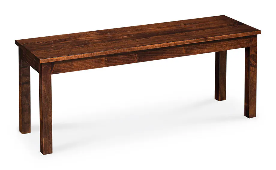 Simply Amish ECSHE-16B-L Sheffield Dining Bench, 48" w/ Leather Cushion Seat Simply Amish ECSHE-16B-L Sheffield Dining Bench, 48" w/ Leather Cushion Seat