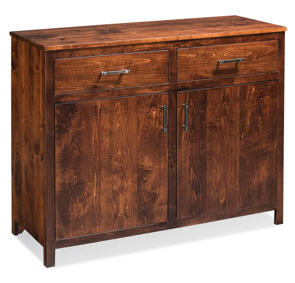 Simply Amish ESSHE-D18 Sheffield 2-Door Sideboard - One adjustable shelf on each side Simply Amish ESSHE-D18 Sheffield 2-Door Sideboard - One adjustable shelf on each side