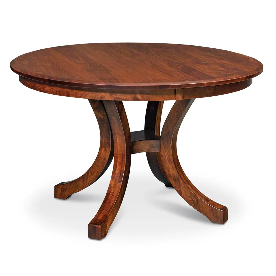 Simply Amish NBL6060-S Loft II Round Table, 60″ Round w/ Solid Top