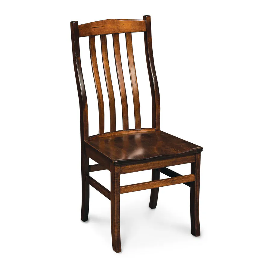 Simply Amish ECCLI-02A-L Clifton Side Chair w/ Leather Cushion Seat