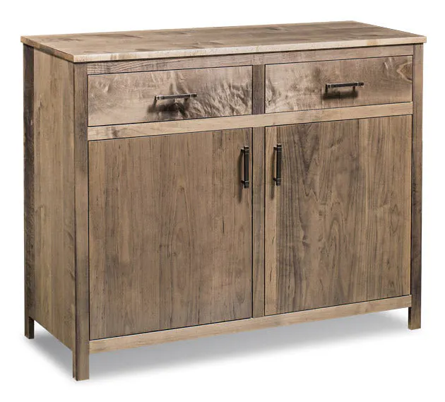 Simply Amish ESSHE-D18 Sheffield 2-Door Sideboard - One adjustable shelf on each side Simply Amish ESSHE-D18 Sheffield 2-Door Sideboard - One adjustable shelf on each side