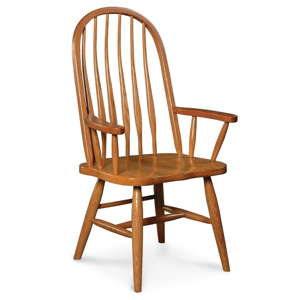 Simply Amish YMBBACT-W Bentback Arm Chair w/ Turned Legs