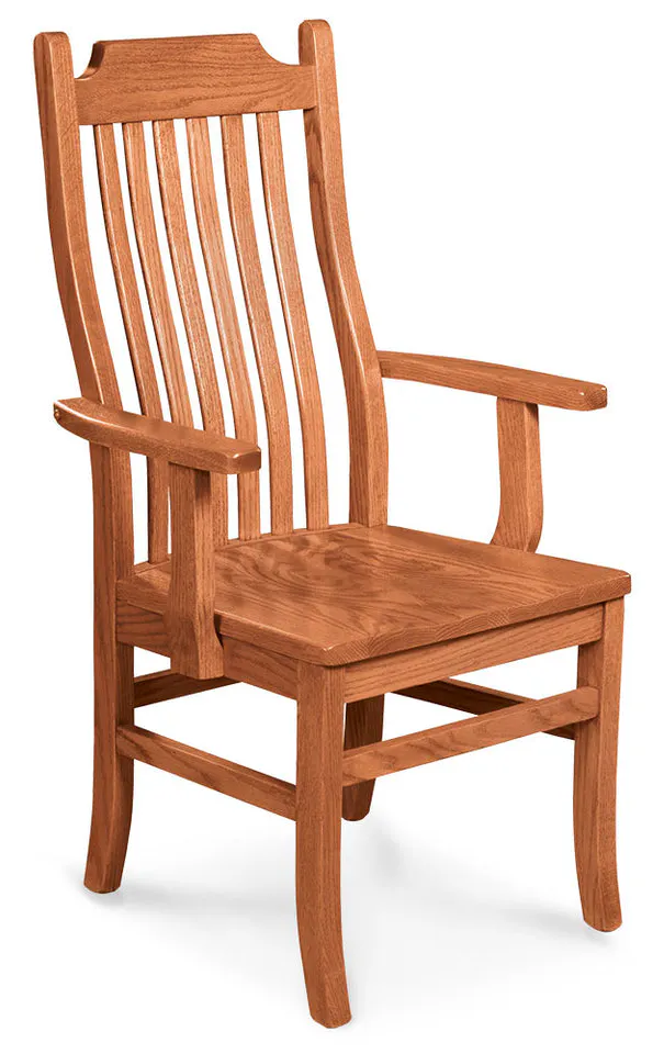 Simply Amish KSUAC-L Urbandale Arm Chair w/ Leather Cushion Seat Simply Amish KSUAC-L Urbandale Arm Chair w/ Leather Cushion Seat
