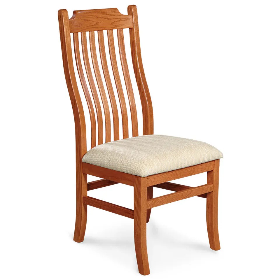 Simply Amish KSUSC-L Urbandale Side Chair w/ Leather Cushion Seat