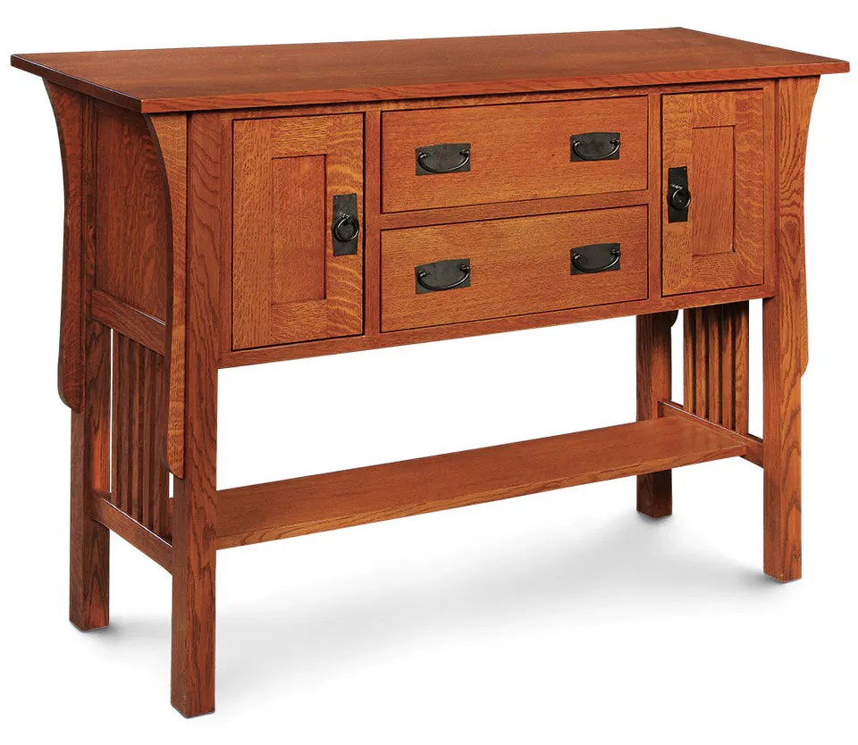Simply Amish TV255SB Prairie Mission Open Sideboard Simply Amish TV255SB Prairie Mission Open Sideboard