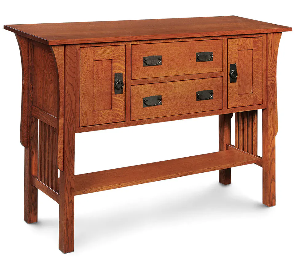 Simply Amish TV255SB Prairie Mission Open Sideboard Simply Amish TV255SB Prairie Mission Open Sideboard
