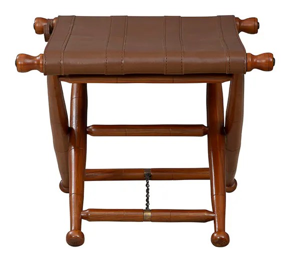 Furniture Classics 12-03 Mombasa Folding Stool Teak Furniture Classics 12-03 Mombasa Folding Stool Teak