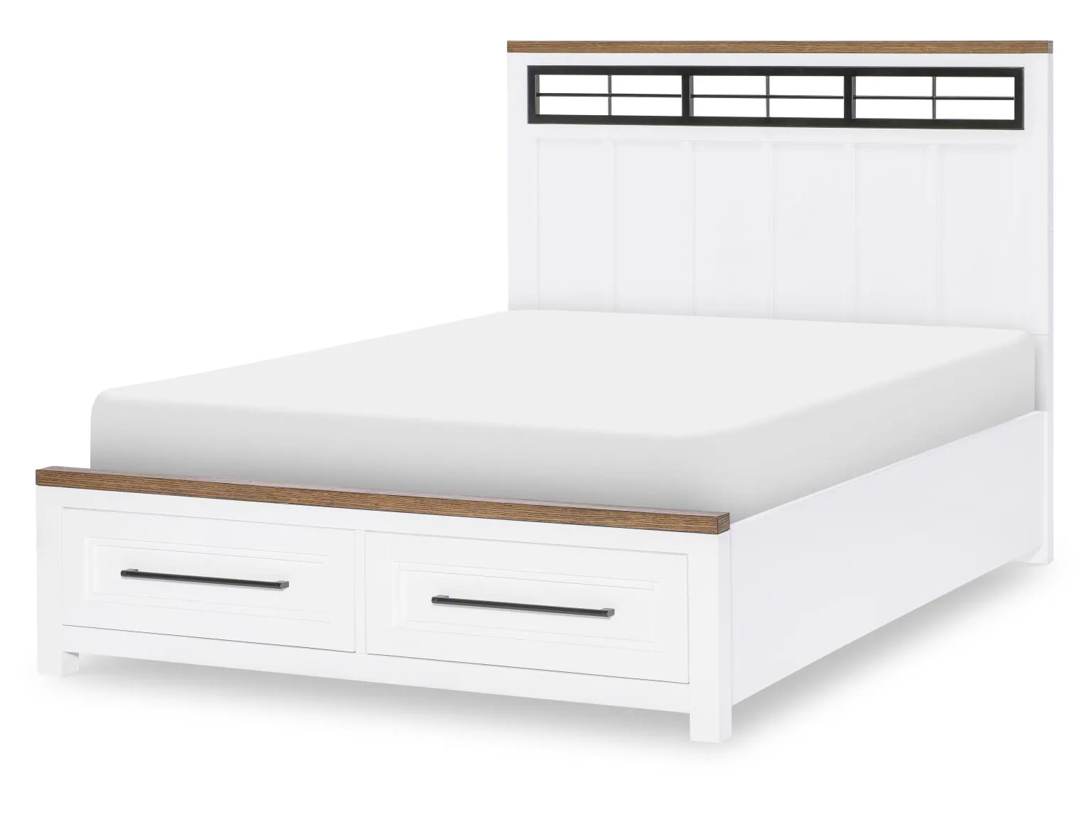 Legacy Classic Kids 1568-4204K Dutton Complete Metalwork Panel Bed w/ Storage Footboard Full