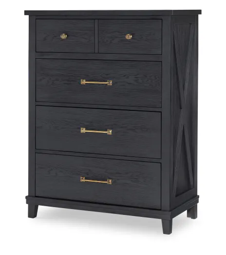 Legacy Classic Kids 1860-2200 Flatiron Black Drawer Chest Legacy Classic Kids 1860-2200 Flatiron Black Drawer Chest