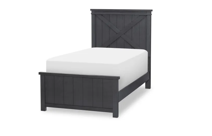 Legacy Classic Kids 1860-4103K Flatiron Black Twin Panel Bed
