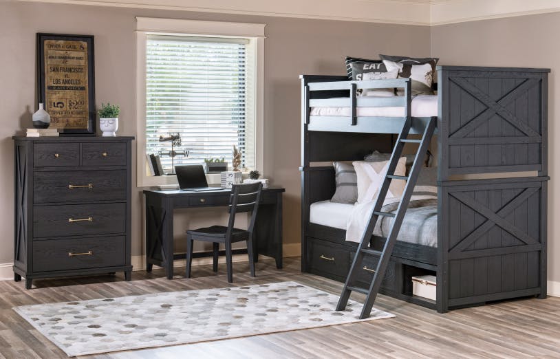 Legacy Classic Kids 1860-9300 Flatiron Black Underbed Storage Unit Legacy Classic Kids 1860-9300 Flatiron Black Underbed Storage Unit