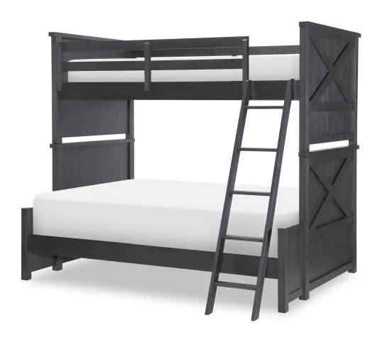 Legacy Classic Kids 1860-8140K Flatiron Black Twin Over Full Bunk Bed Legacy Classic Kids 1860-8140K Flatiron Black Twin Over Full Bunk Bed