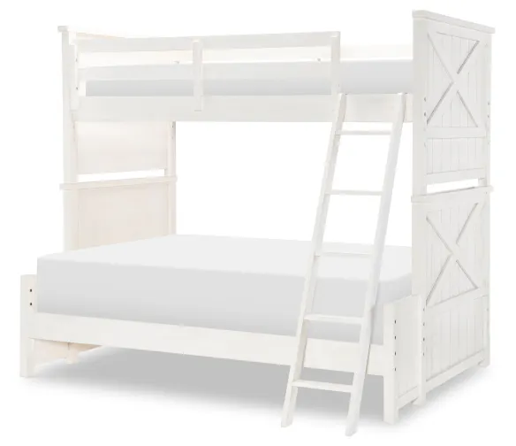 Legacy Classic Kids 1861-8140K Flatiron White Twin Over Full Bunk Bed Legacy Classic Kids 1861-8140K Flatiron White Twin Over Full Bunk Bed