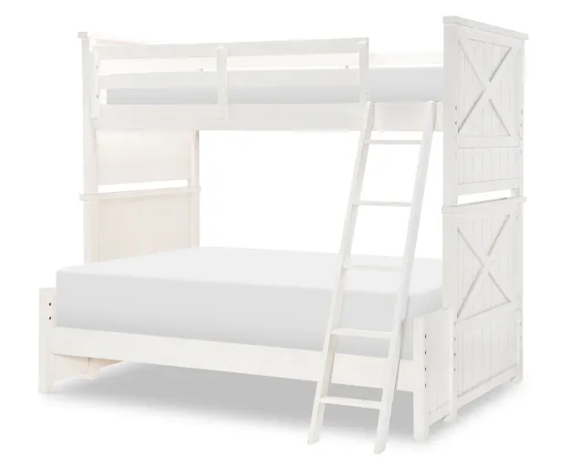 Legacy Classic Kids 1861-8140K Flatiron White Twin Over Full Bunk Bed Legacy Classic Kids 1861-8140K Flatiron White Twin Over Full Bunk Bed
