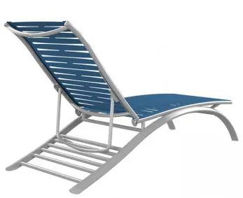 Tropitone Furniture 231432RB South Beach Elite EZ SPAN™ Ribbon Segment Chaise Lounge Armless Tropitone Furniture 231432RB South Beach Elite EZ SPAN™ Ribbon Segment Chaise Lounge Armless