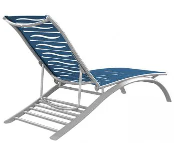 Tropitone Furniture 231432WV South Beach Elite EZ SPAN™ Wave Segment Chaise Lounge Armless Tropitone Furniture 231432WV South Beach Elite EZ SPAN™ Wave Segment Chaise Lounge Armless