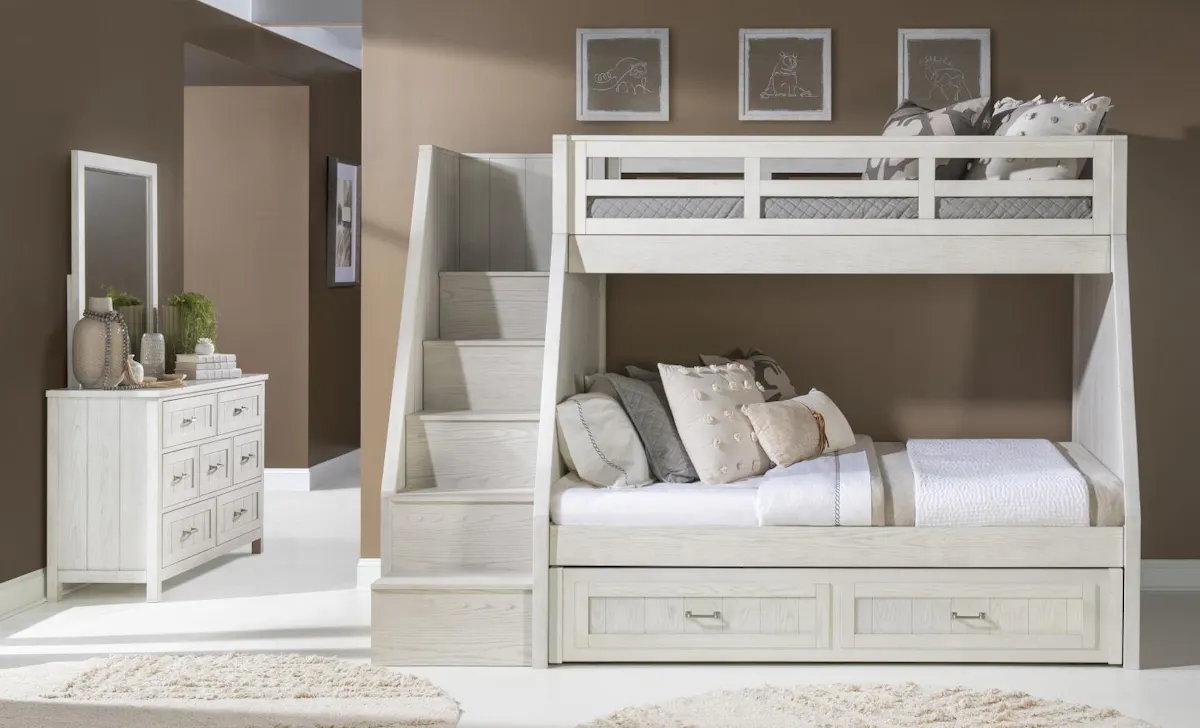 Legacy Classic Kids 3861-8110K Preston Complete Twin Over Full Bunk Legacy Classic Kids 3861-8110K Preston Complete Twin Over Full Bunk