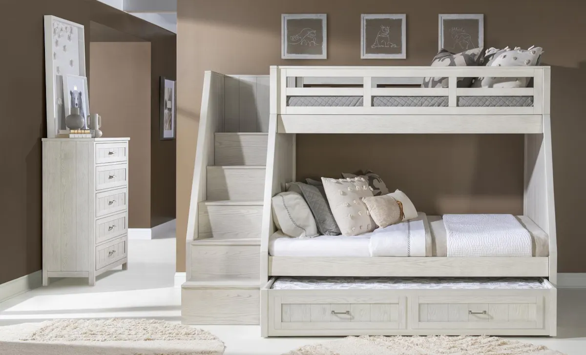 Legacy Classic Kids 3861-8110K Preston Complete Twin Over Full Bunk Legacy Classic Kids 3861-8110K Preston Complete Twin Over Full Bunk