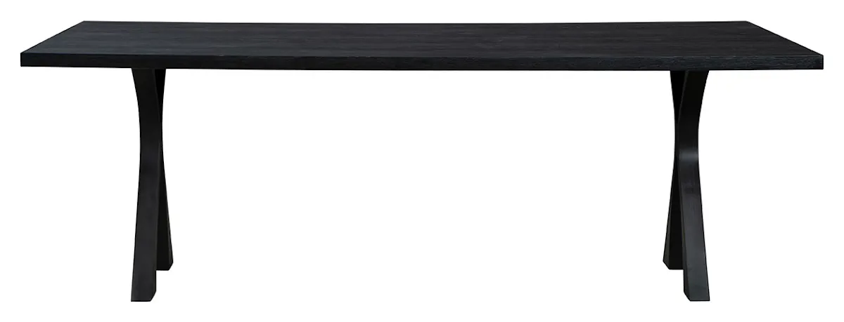 Furniture Classics 40-282 Black Wishbone Dining Table Furniture Classics 40-282 Black Wishbone Dining Table