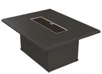Tropitone Furniture 402367FPT-24 Banchetto 54" x 42" Rectangular Fire Pit, Built-In Ignitor with Timer Tropitone Furniture 402367FPT-24 Banchetto 54" x 42" Rectangular Fire Pit, Built-In Ignitor with Timer