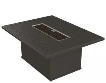 Tropitone Furniture 402367FPT-24 Banchetto 54" x 42" Rectangular Fire Pit, Built-In Ignitor with Timer Tropitone Furniture 402367FPT-24 Banchetto 54" x 42" Rectangular Fire Pit, Built-In Ignitor with Timer