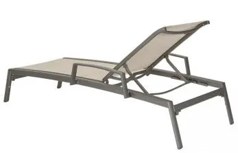 Tropitone Furniture 461433 Elance Relaxed Sling Chaise Lounge with Arms Tropitone Furniture 461433 Elance Relaxed Sling Chaise Lounge with Arms