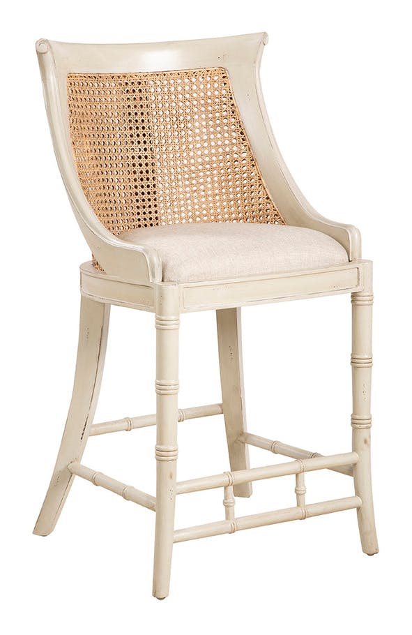 Furniture Classics 51856AC97 Cream Spoonback Counter Stool Furniture Classics 51856AC97 Cream Spoonback Counter Stool