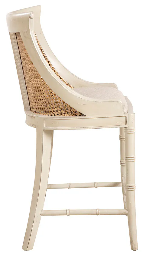 Furniture Classics 51856AC97 Cream Spoonback Counter Stool Furniture Classics 51856AC97 Cream Spoonback Counter Stool