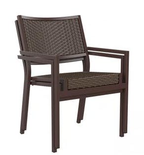 Tropitone Furniture 591537WS Cabana Club Woven Dining Chair Tropitone Furniture 591537WS Cabana Club Woven Dining Chair
