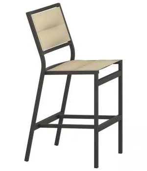 Tropitone Furniture 592329PS-30 Cabana Club Padded Sling Armless Stationary Bar Stool Tropitone Furniture 592329PS-30 Cabana Club Padded Sling Armless Stationary Bar Stool
