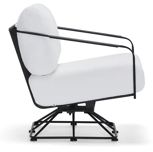 Woodard 5B0077 Reed Swivel Lounge Chair Woodard 5B0077 Reed Swivel Lounge Chair
