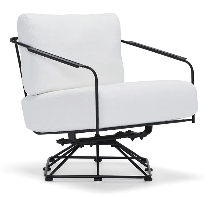 Woodard 5B0077 Reed Swivel Lounge Chair Woodard 5B0077 Reed Swivel Lounge Chair