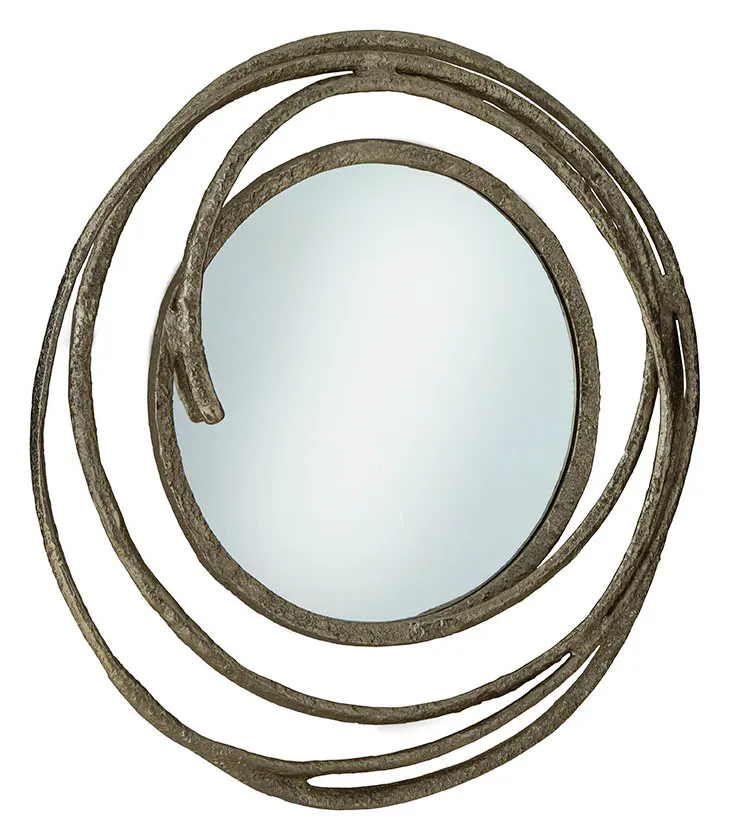 Furniture Classics 60-62 Gold Circles Mirror Furniture Classics 60-62 Gold Circles Mirror