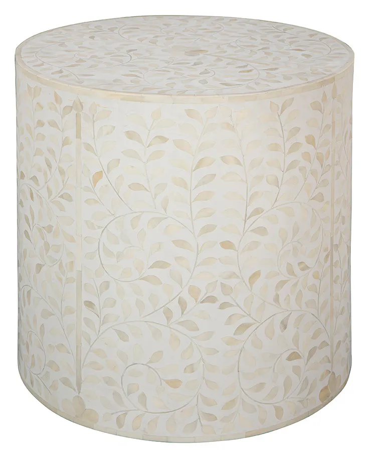 Furniture Classics 60-73 White Shell End Table Furniture Classics 60-73 White Shell End Table