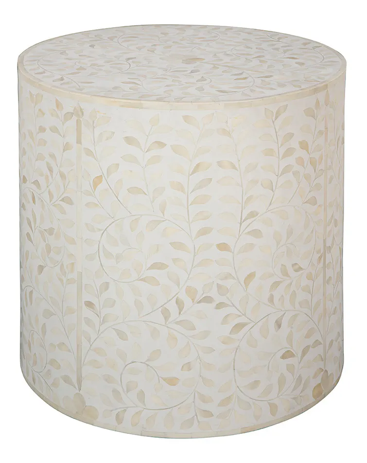 Furniture Classics 60-73 White Shell End Table Furniture Classics 60-73 White Shell End Table