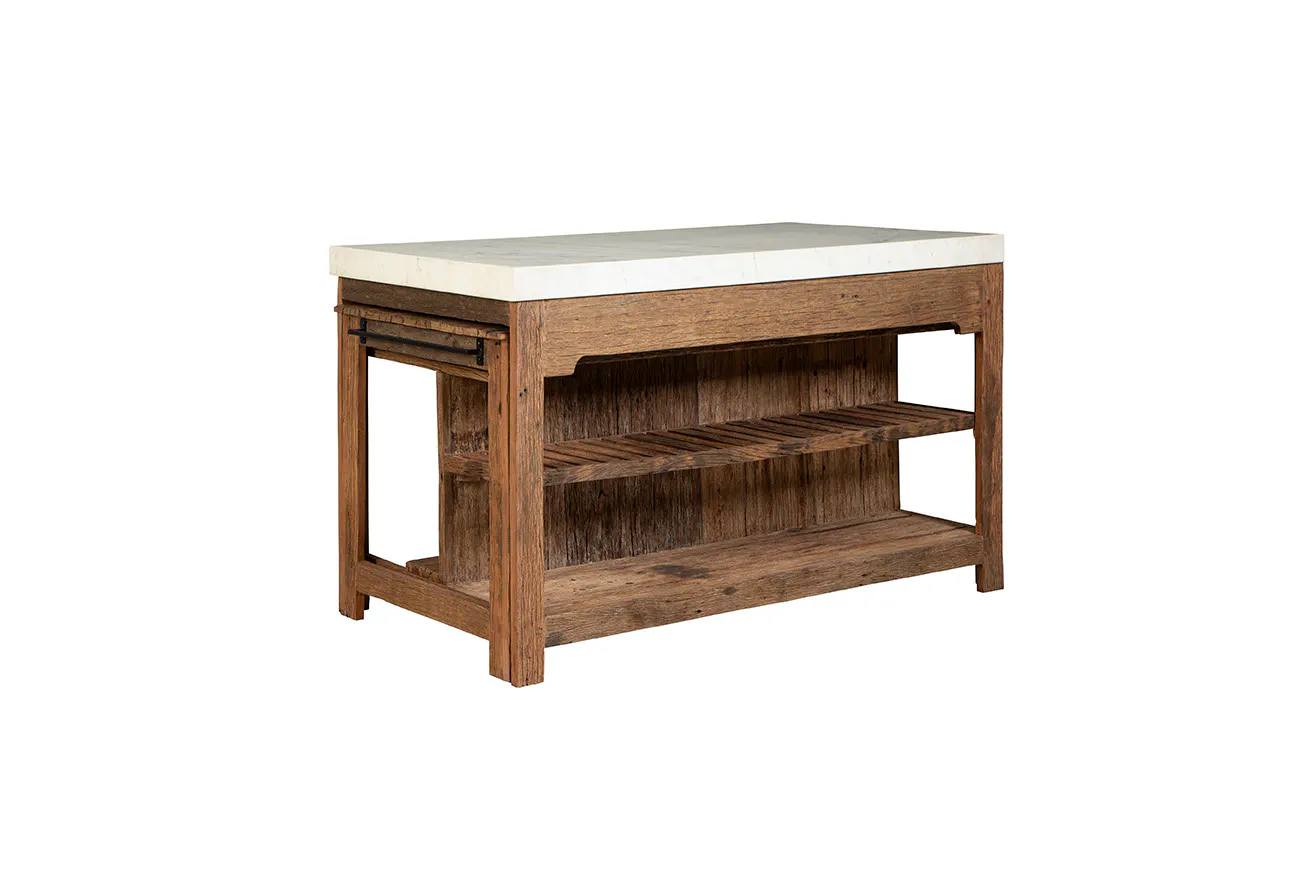 Furniture Classics 60-84 Rustic Marble Island