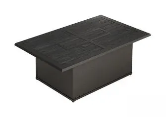 Tropitone Furniture 632153FPL-18 Crestwood 50" x 30" Rectangular, 18" HT, Match Lit Fire Pit Tropitone Furniture 632153FPL-18 Crestwood 50" x 30" Rectangular, 18" HT, Match Lit Fire Pit
