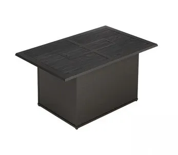 Tropitone Furniture 632153FPL-24 Crestwood 50" x 30" Rectangular, 24" HT, Match Lit Fire Pit Tropitone Furniture 632153FPL-24 Crestwood 50" x 30" Rectangular, 24" HT, Match Lit Fire Pit