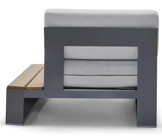 Woodard 7B0473N Gather RHF Chaise Unit with NexTeak Accent Woodard 7B0473N Gather RHF Chaise Unit with NexTeak Accent