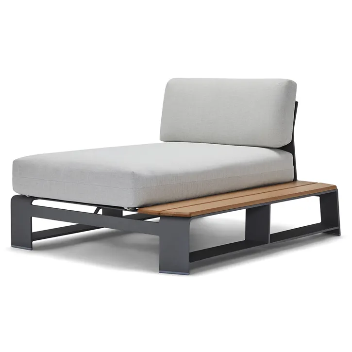 Woodard 7B0473N Gather RHF Chaise Unit with NexTeak Accent