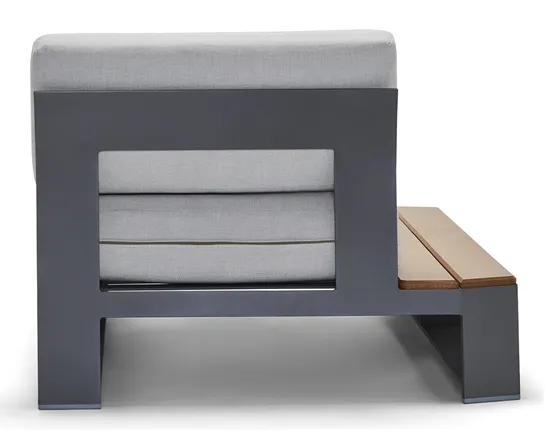 Woodard 7B0474N Gather LHF Chaise Unit with NexTeak Accent Woodard 7B0474N Gather LHF Chaise Unit with NexTeak Accent