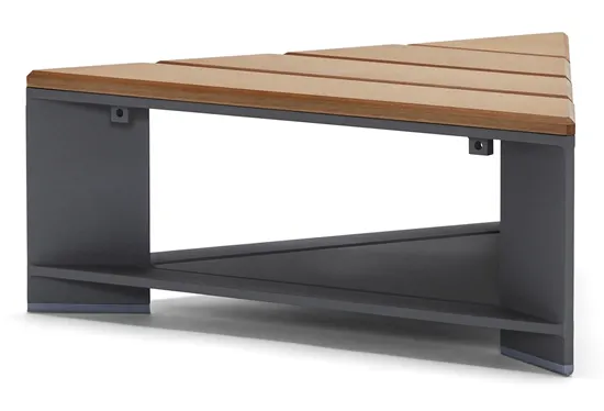 Woodard 7B0T39N Gather Triangle Coffee Table with NexTeak Top Woodard 7B0T39N Gather Triangle Coffee Table with NexTeak Top