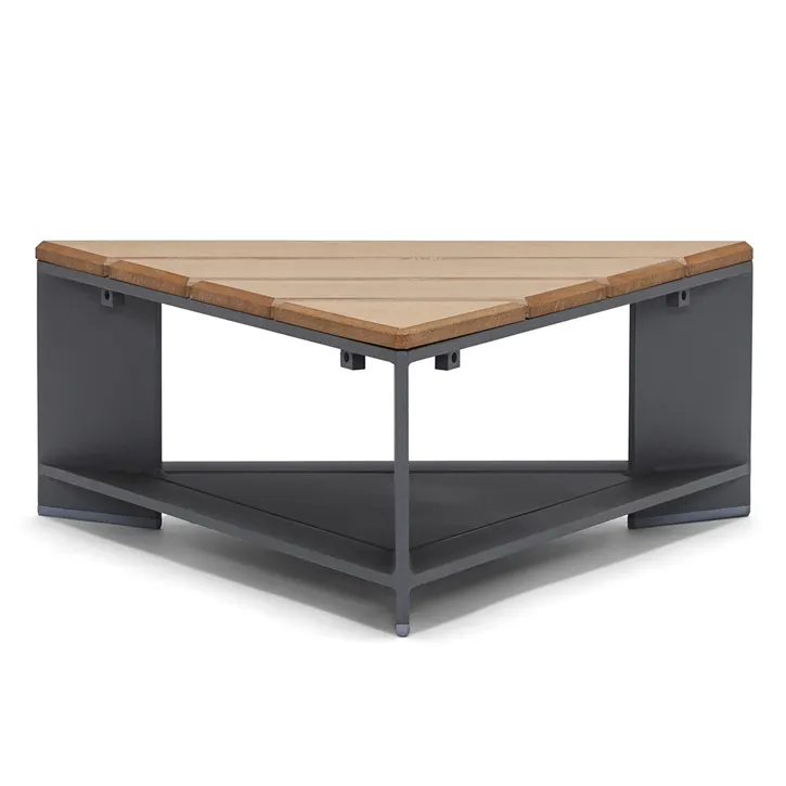 Woodard 7B0T39N Gather Triangle Coffee Table with NexTeak Top