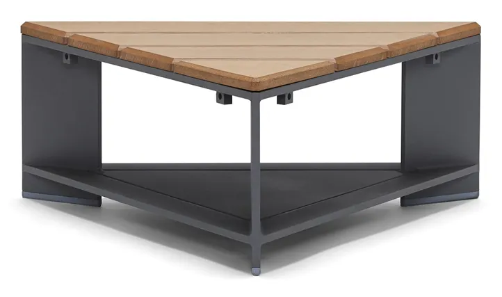 Woodard 7B0T39N Gather Triangle Coffee Table with NexTeak Top Woodard 7B0T39N Gather Triangle Coffee Table with NexTeak Top